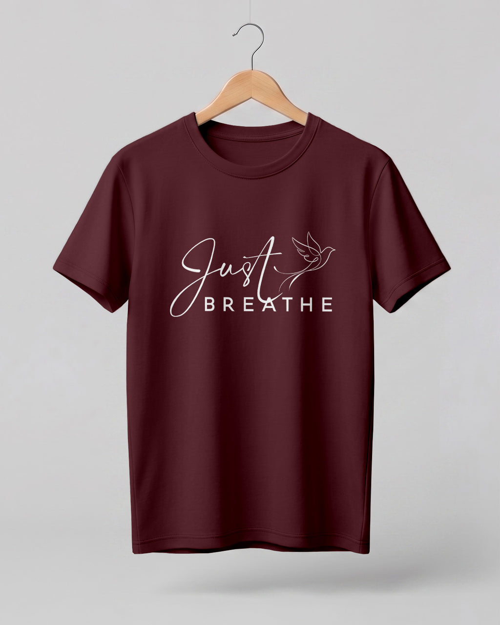 Just Breathe Cotton Half Sleeve T-Shirt