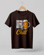 Drink Some Beer and Chill Half Sleeve T-Shirt