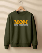 Black Mom Master of Multitasking graphic sweatshirt by Xenovaurban