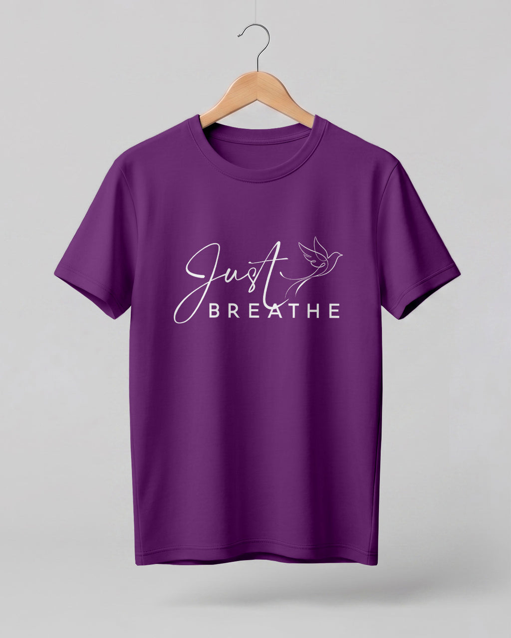 Just Breathe Cotton Half Sleeve T-Shirt
