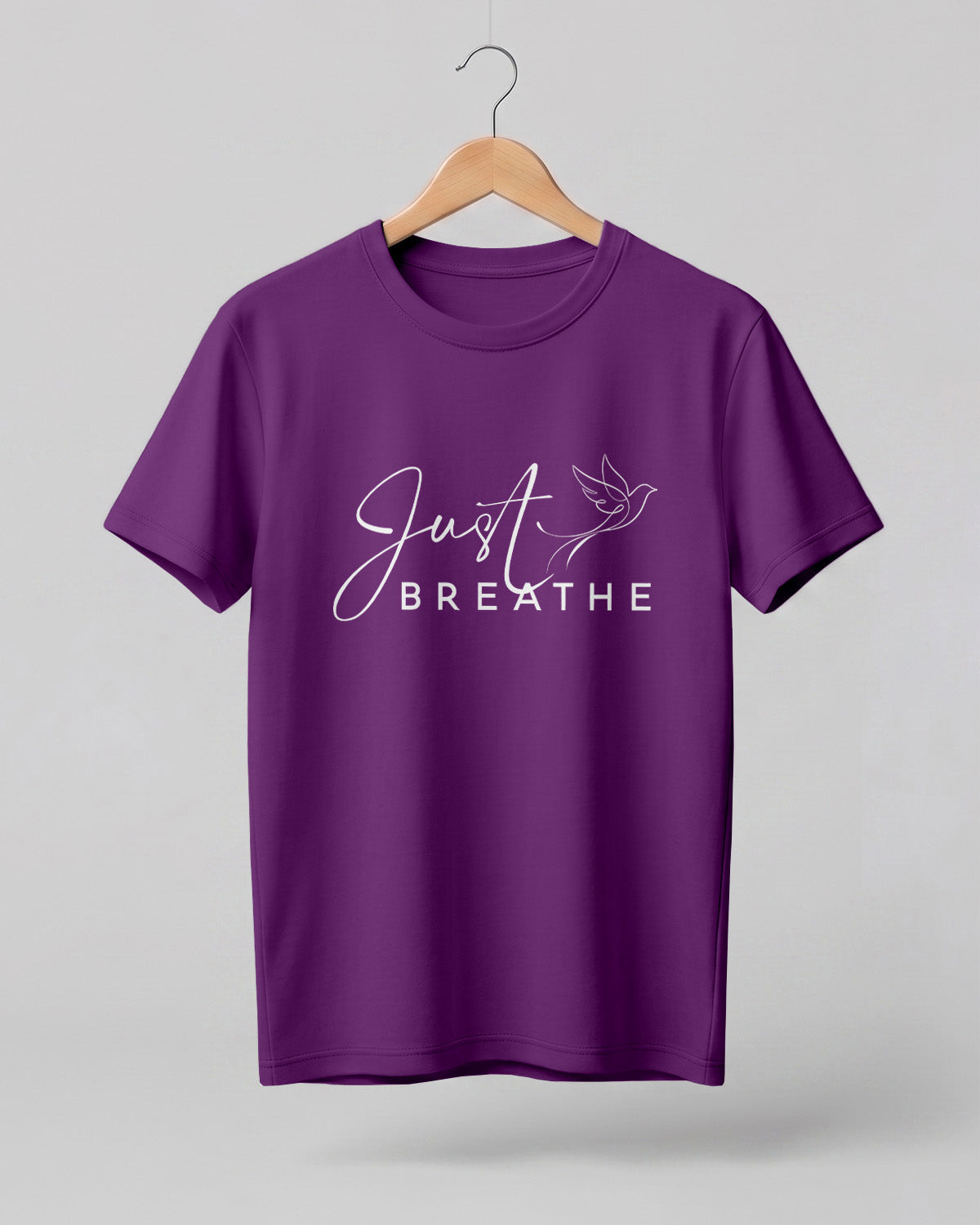 Just Breathe Cotton Half Sleeve T-Shirt