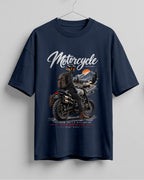 Motorcycle graphic biker oversized t-shirt