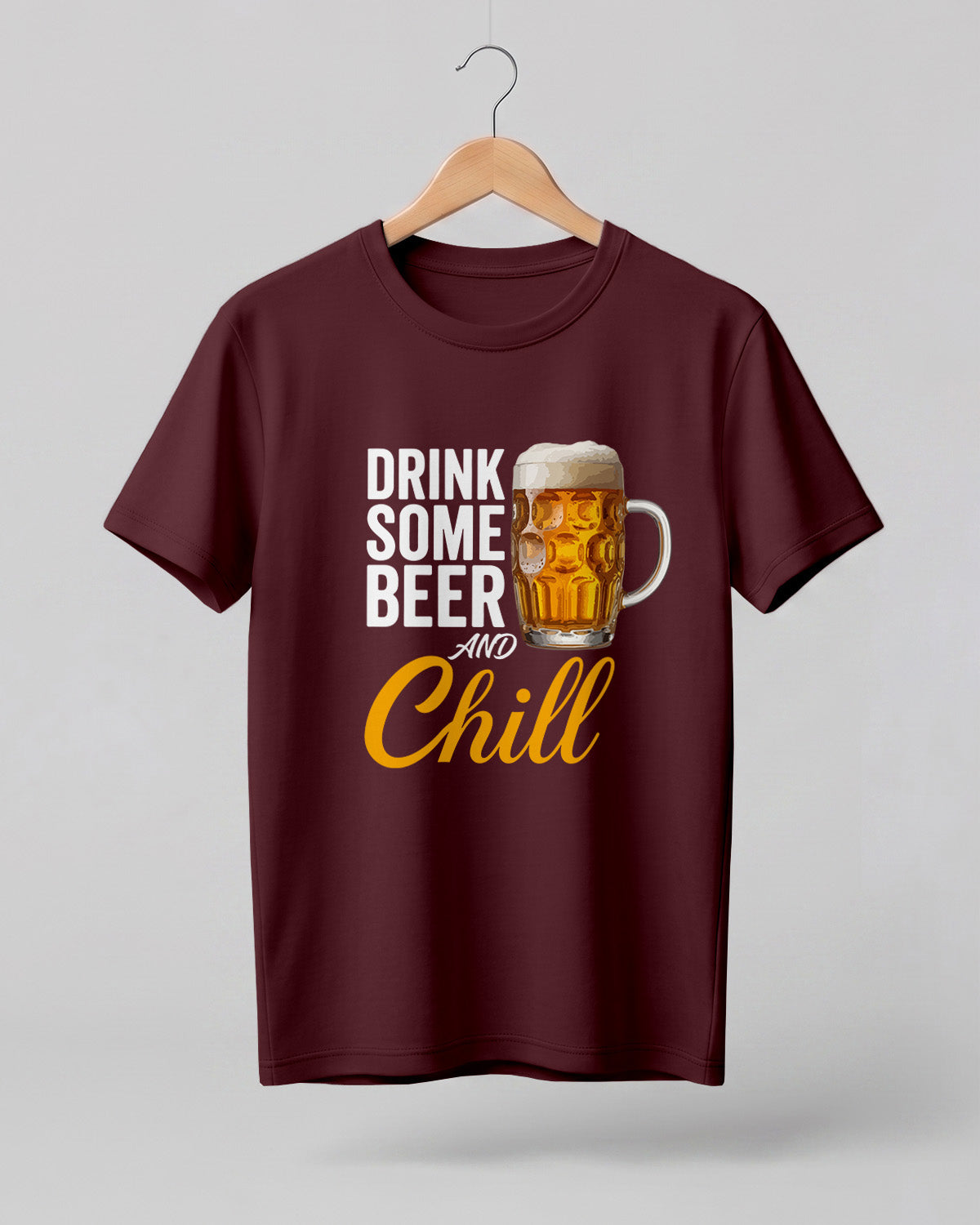Drink Some Beer and Chill Half Sleeve T-Shirt