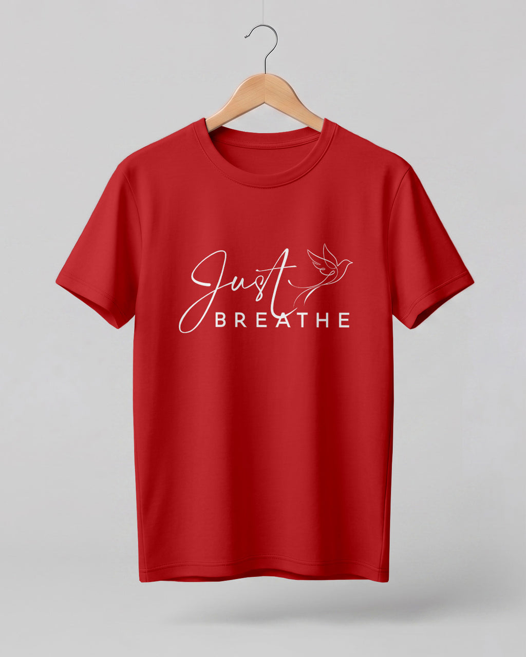 Just Breathe Cotton Half Sleeve T-Shirt