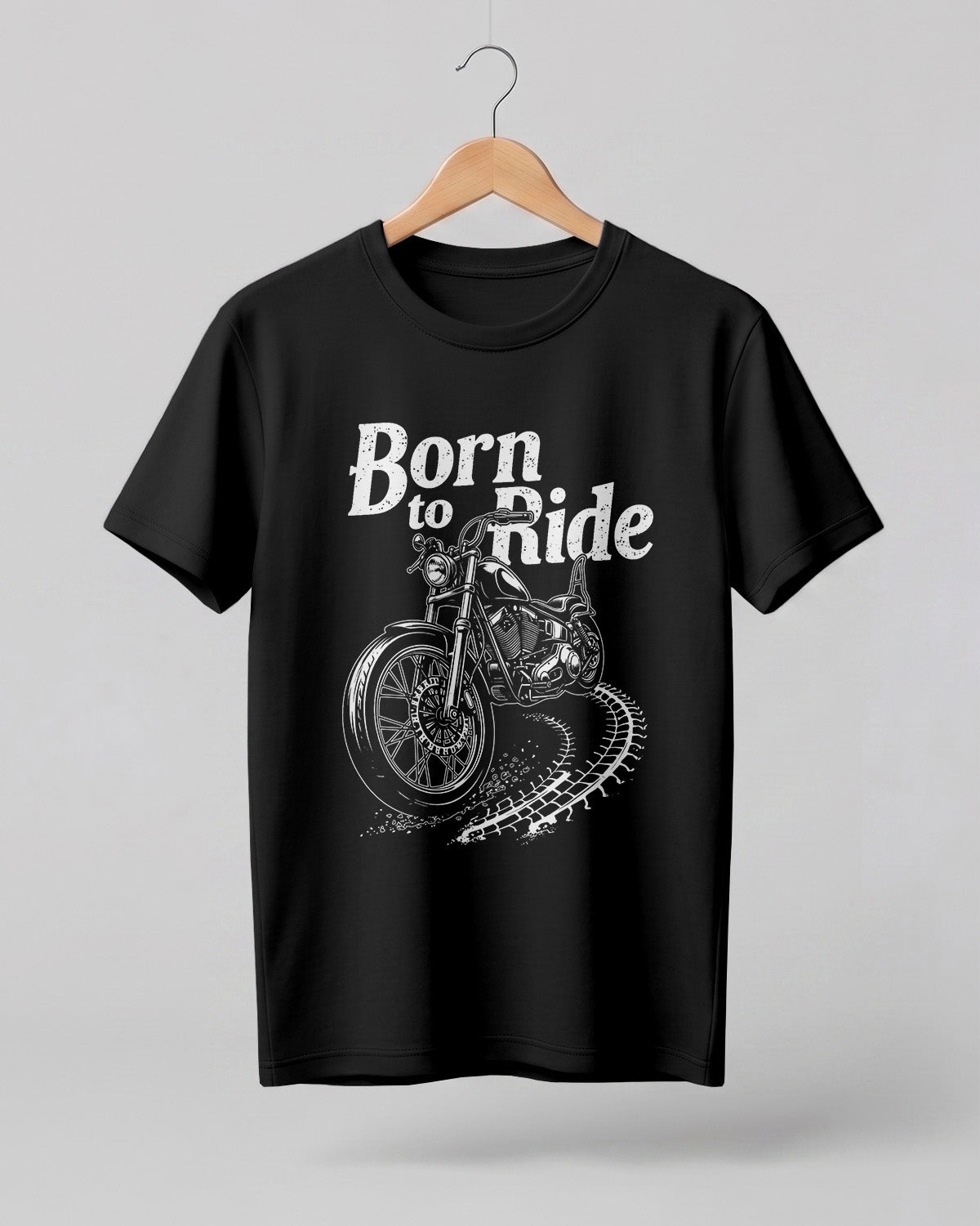 Born to Ride Motorcycle Half Sleeve T-Shirt
