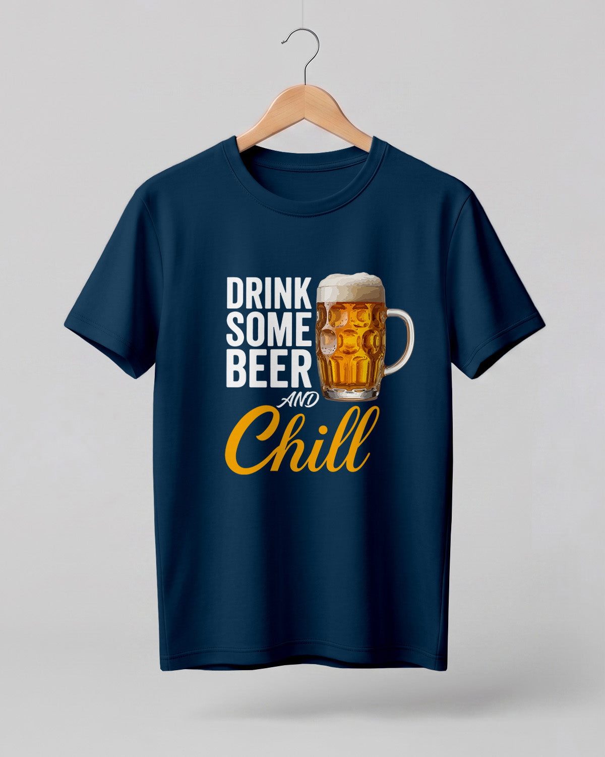 Drink Some Beer and Chill Half Sleeve T-Shirt