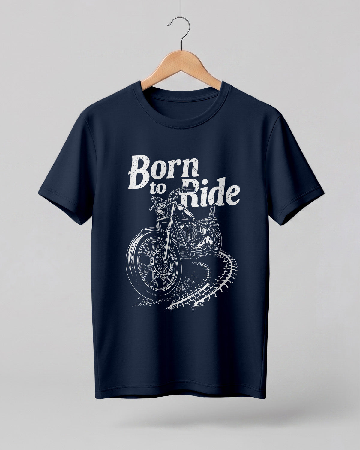 Born to Ride Motorcycle Half Sleeve T-Shirt