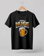 Huge Glass of Beer Half Sleeve T-Shirt