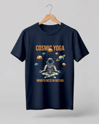 Cosmic Yoga Cotton Half Sleeve T-Shirt