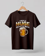 Huge Glass of Beer Half Sleeve T-Shirt