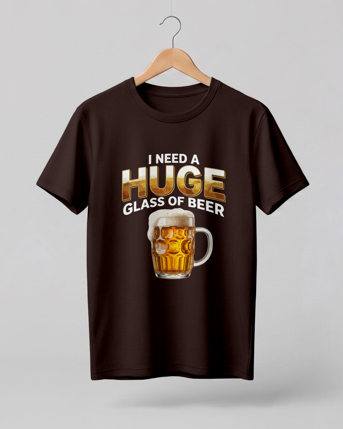 Huge Glass of Beer Half Sleeve T-Shirt