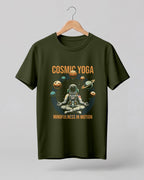 Cosmic Yoga Cotton Half Sleeve T-Shirt