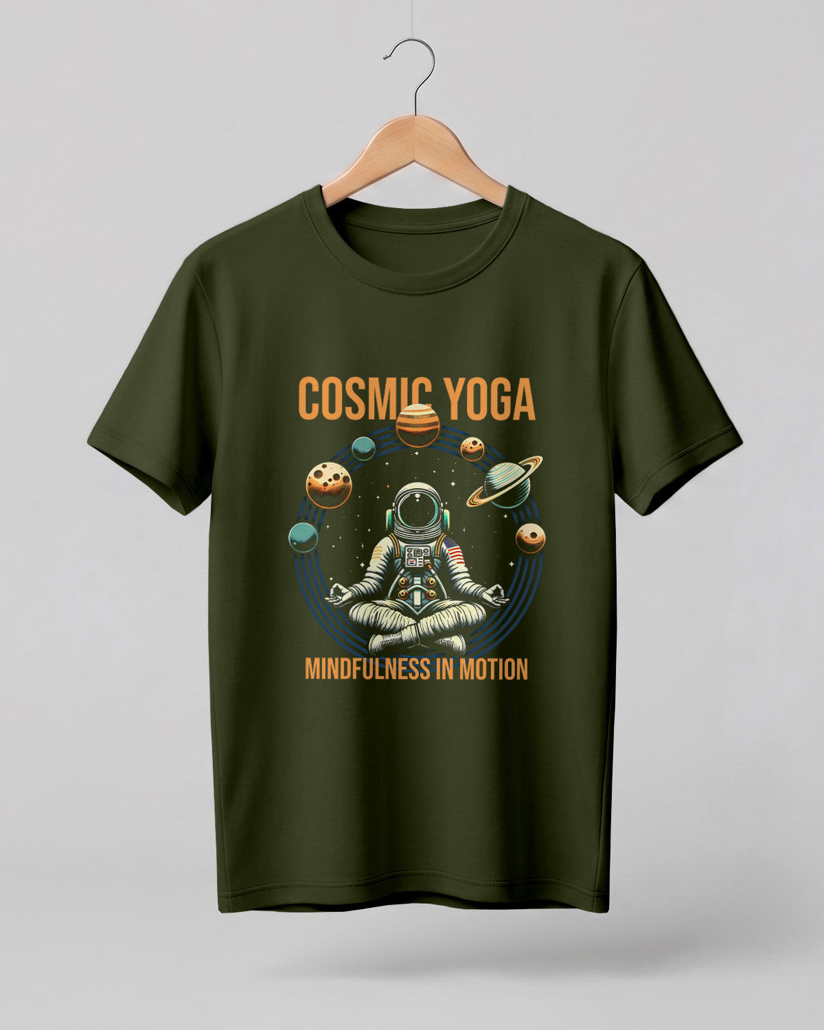 Cosmic Yoga Cotton Half Sleeve T-Shirt