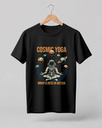 Cosmic Yoga Cotton Half Sleeve T-Shirt