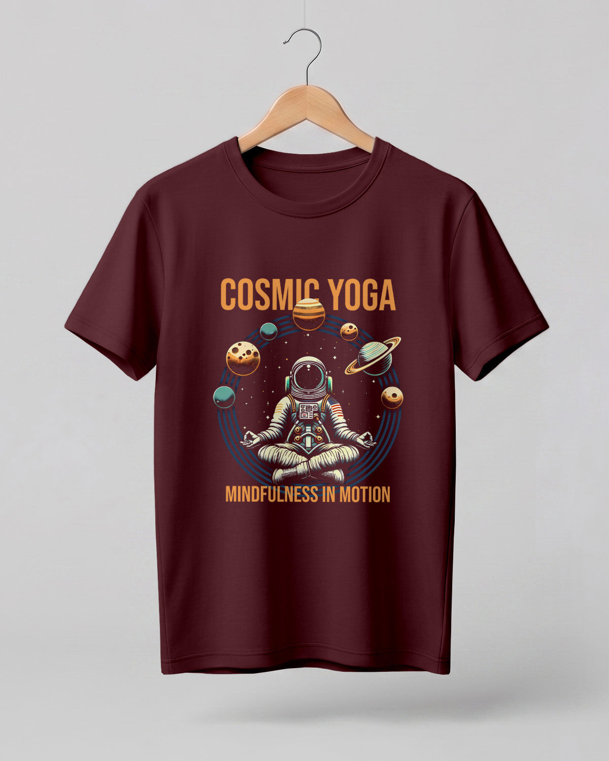 Cosmic Yoga Cotton Half Sleeve T-Shirt