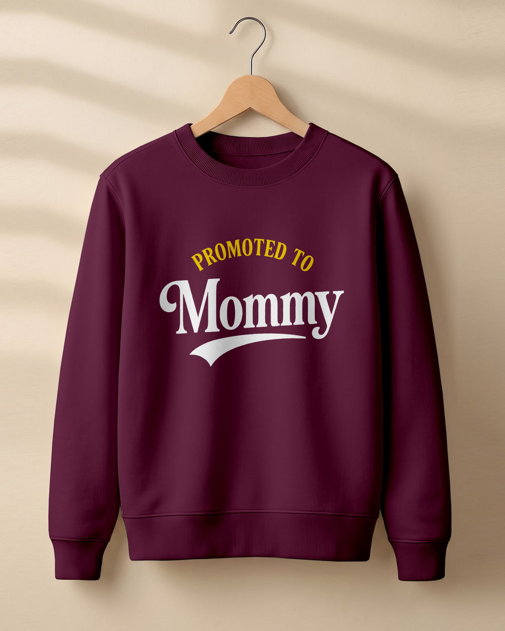 Promoted to Mommy graphic sweatshirt by Xenovaurban