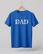 Xenovaurban graphic half sleeve T-shirt featuring bold “DAD” typography and “We Love You” message with heart details.