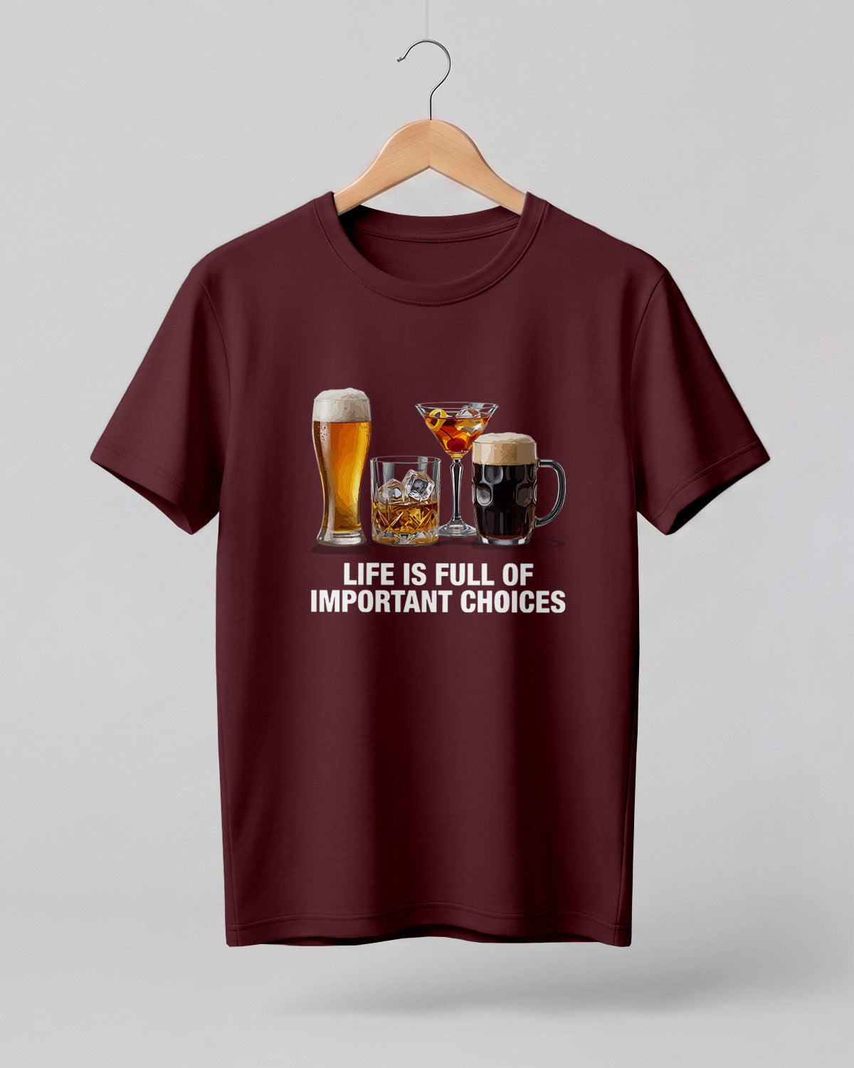 Important Choices Beer Half Sleeve T-Shirt