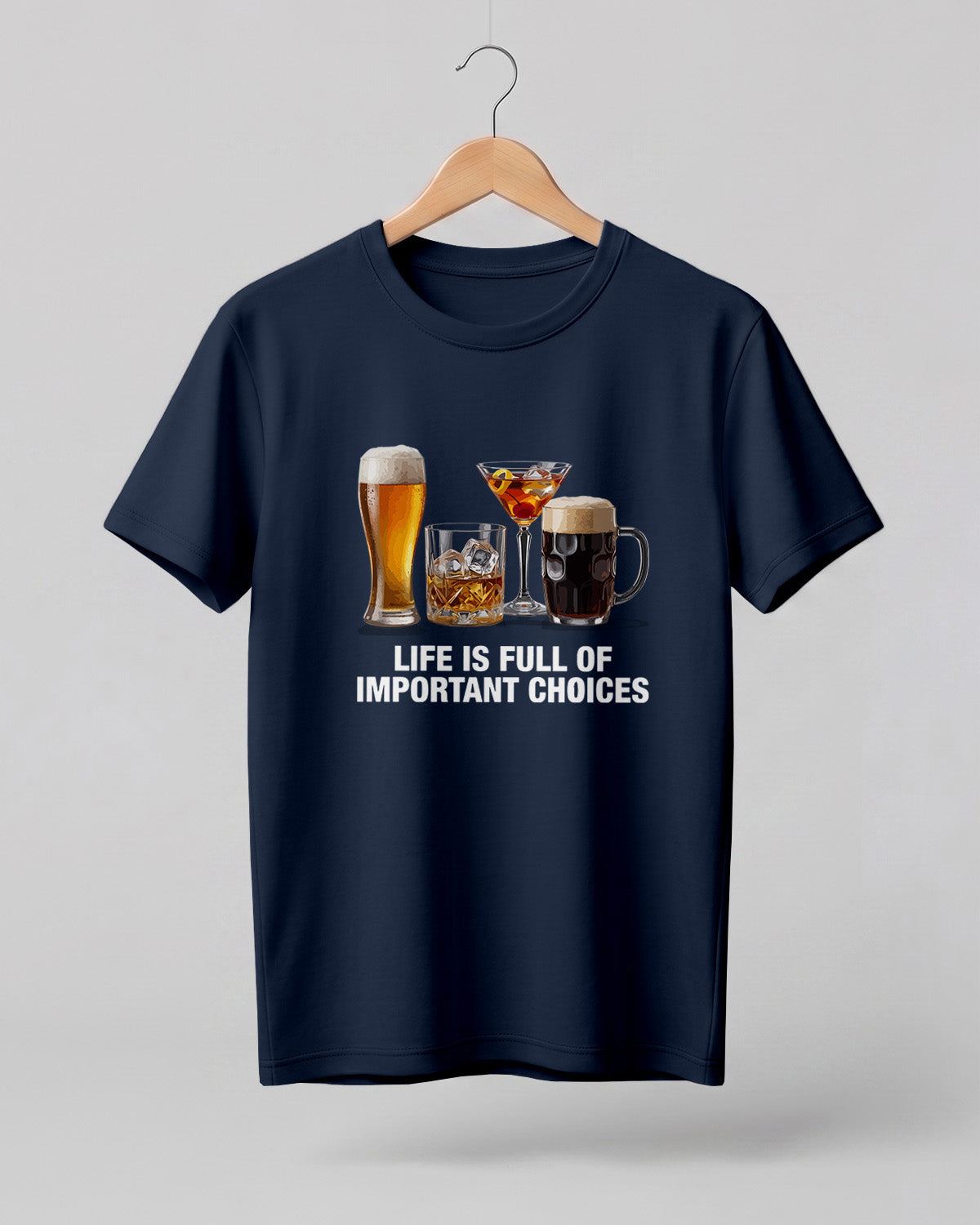 Important Choices Beer Half Sleeve T-Shirt