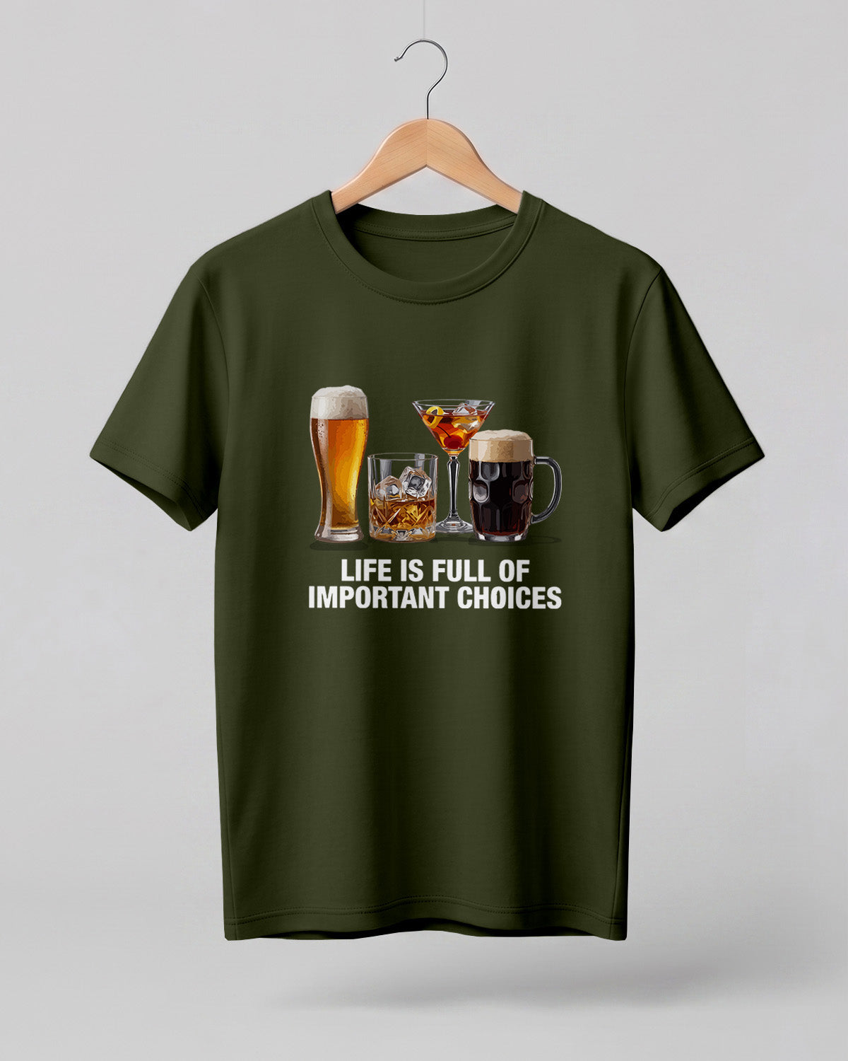 Important Choices Beer Half Sleeve T-Shirt