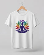 Lotus Meditation Cotton Half Sleeve T-Shirt
