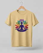 Lotus Meditation Cotton Half Sleeve T-Shirt
