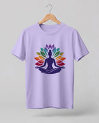 Lotus Meditation Cotton Half Sleeve T-Shirt