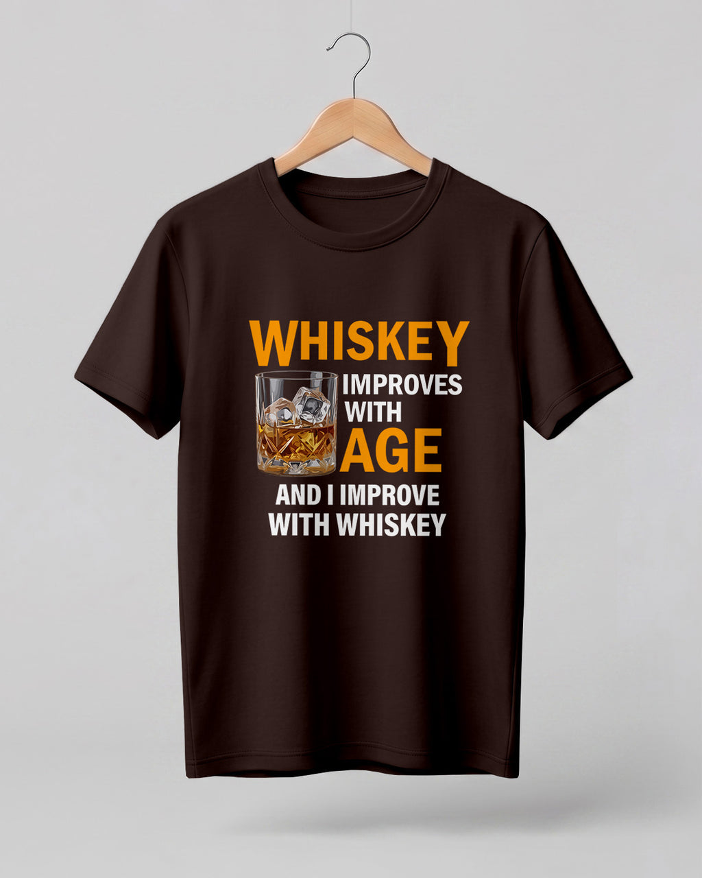 Whiskey Improves With Age Half Sleeve T-Shirt