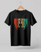 Lotus Sunset Meditation Cotton Half Sleeve T-Shirt