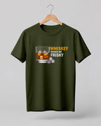 Whiskey Makes Me Frisky Half Sleeve T-Shirt