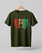 Lotus Sunset Meditation Cotton Half Sleeve T-Shirt