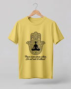 Hamsa Hand Meditation Cotton Half Sleeve T-Shirt