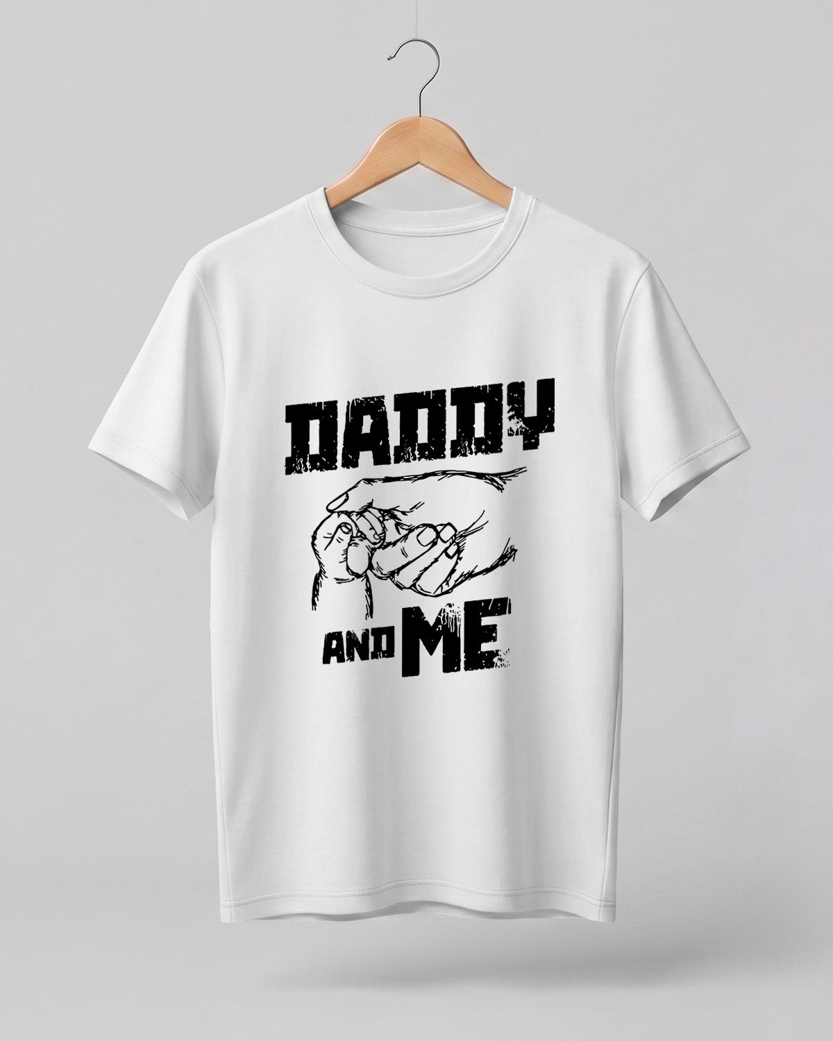 Daddy and Me Graphic Half Sleeve T-Shirt