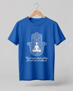 Hamsa Hand Meditation Cotton Half Sleeve T-Shirt