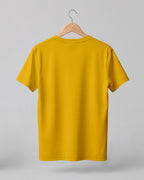 Golden Yellow Plain Half Sleeve T-Shirt