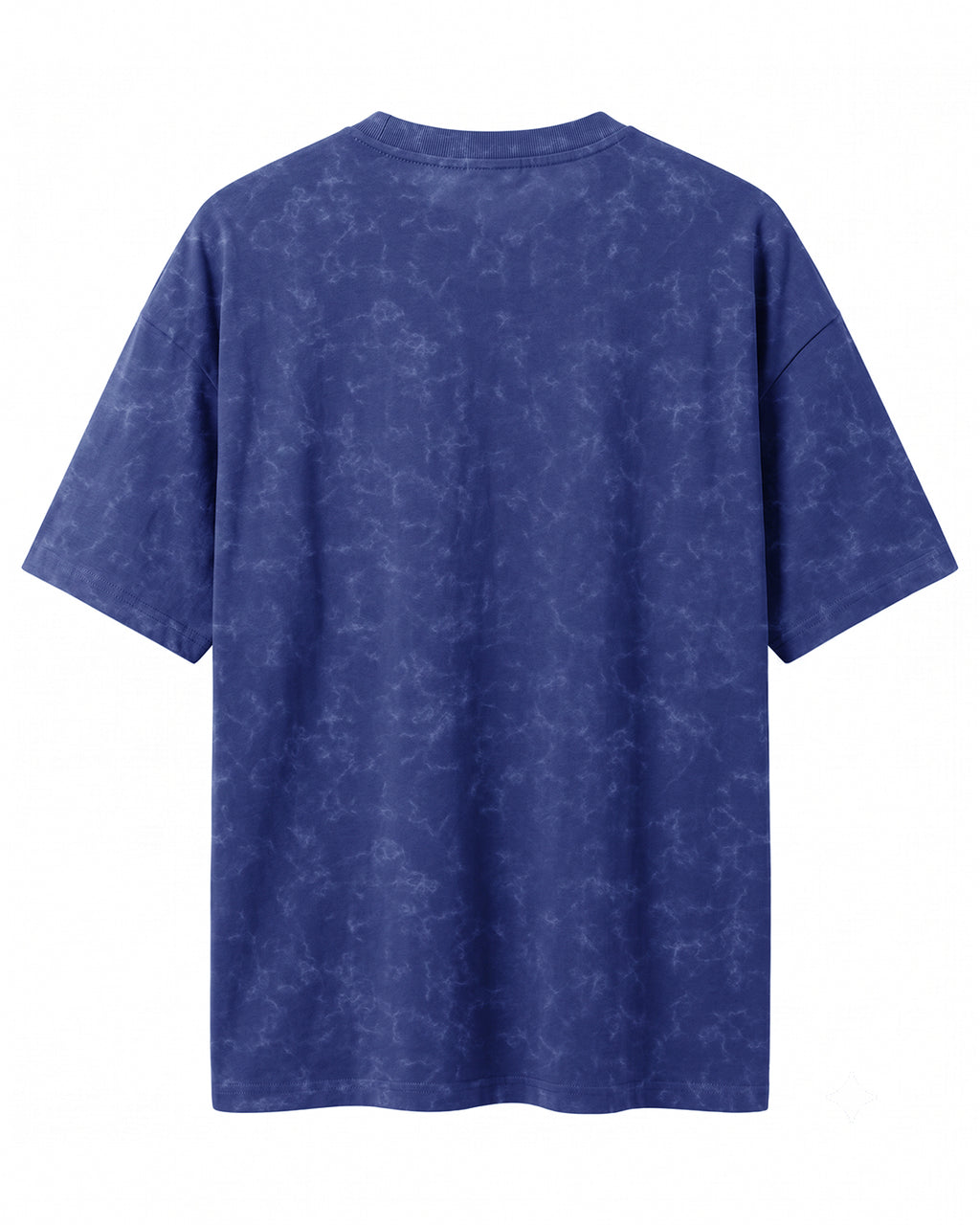 Navy Blue oversized plain half sleeve round neck t-shirt made from premium cotton 220 GSM red label yarn, acid washed for a rugged finish.