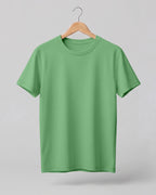 Pista plain half sleeve round neck t-shirt made from premium cotton, 180 GSM red label yarn, biowashed for softness and durability.