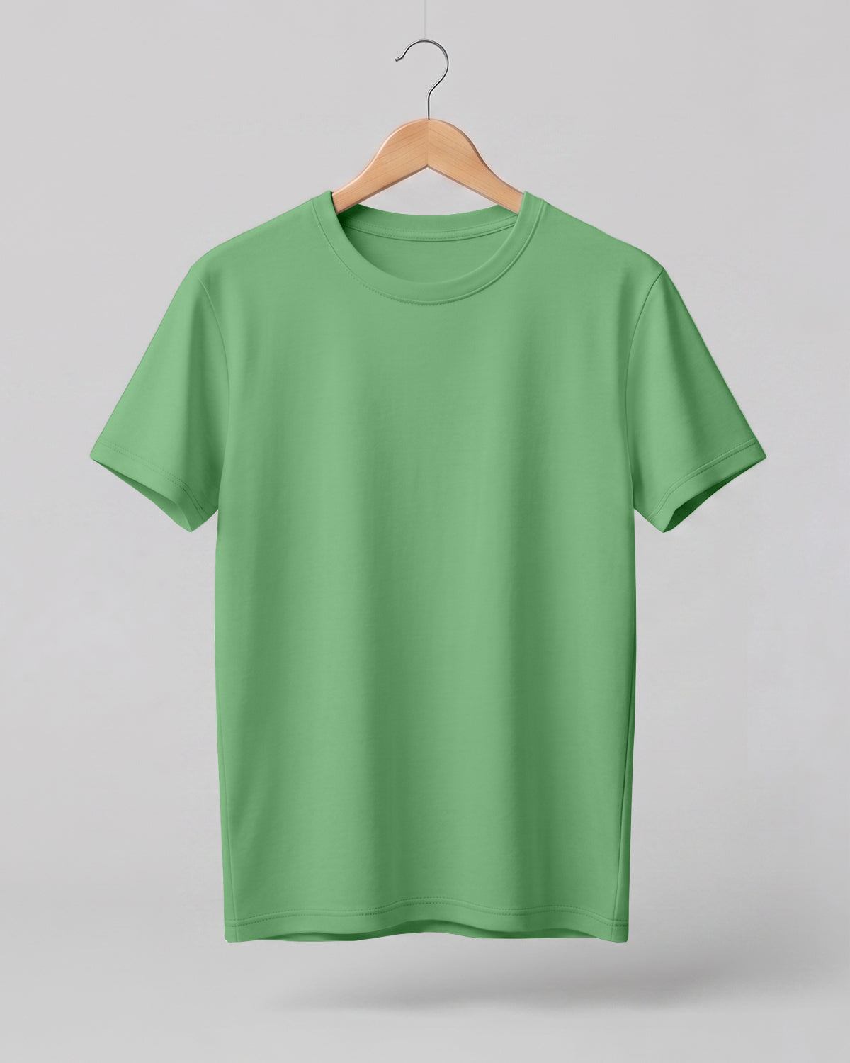 Pista plain half sleeve round neck t-shirt made from premium cotton, 180 GSM red label yarn, biowashed for softness and durability.