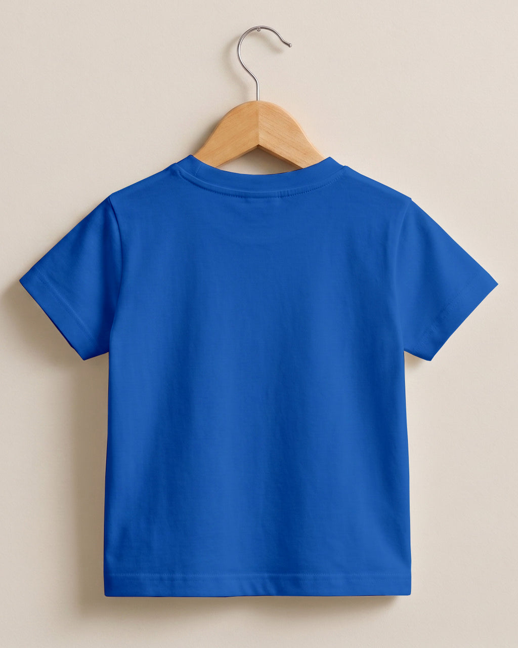 Royal Blue Plain Cotton Kids Half Sleeve T-Shirt