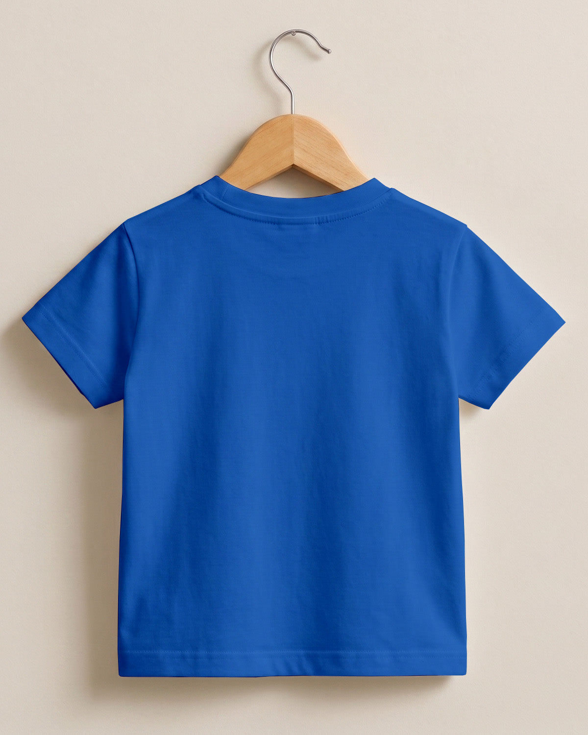 Royal Blue Plain Cotton Kids Half Sleeve T-Shirt