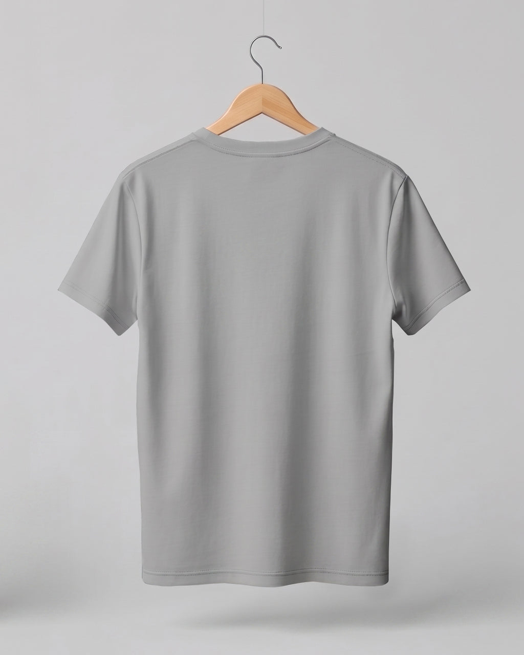 Slate Grey plain half sleeve round neck t-shirt made from premium cotton, 180 GSM red label yarn, biowashed for softness and durability.