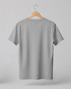 Slate Grey plain half sleeve round neck t-shirt made from premium cotton, 180 GSM red label yarn, biowashed for softness and durability.